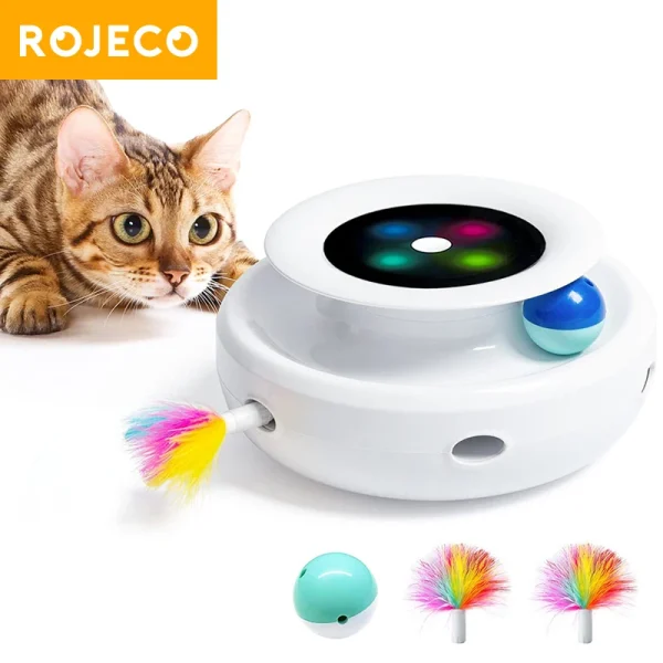 2 in 1 Smart Toys Automatic Fun Ball For Cat