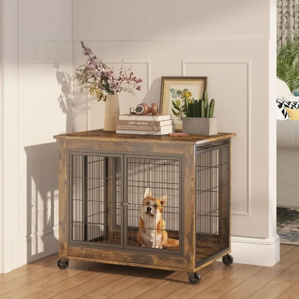 31.5" Dog Kennel with 3 Doors