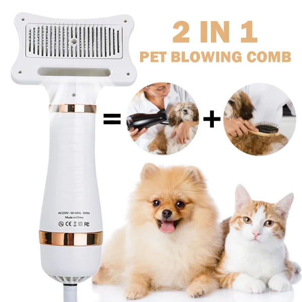 2 in 1 Portable Cat/Dog Grooming Brush
