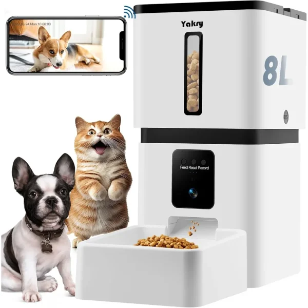 Automatic Pet Feeder with Camera & WiFi