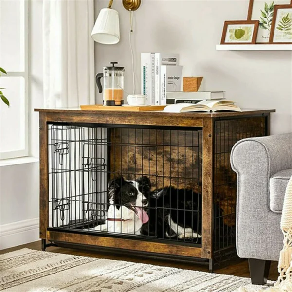 Large Elevated Dog Crate Wooden Kennel
